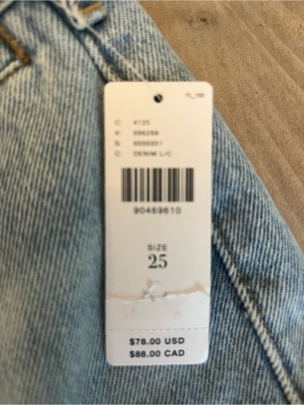 Anthropologie Pilcro Denim Shorts Size 25 NWT - Picture 3 of 5